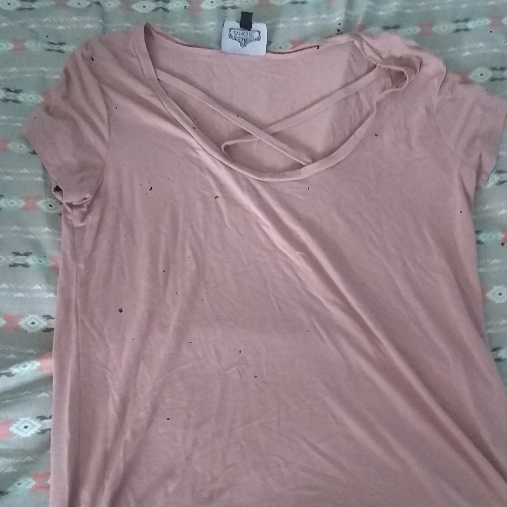 angie tee with straps feels like m or L